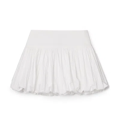 The Garment Cyprus Balloon Miniskirt In White 000