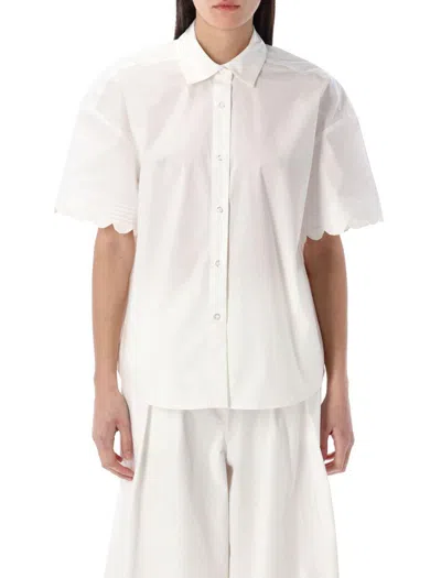 The Garment Cyprus Scallop Shirt In Neutral