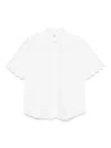 The Garment Cyprus Scallop-edged Shirt With Relaxed Fit In White