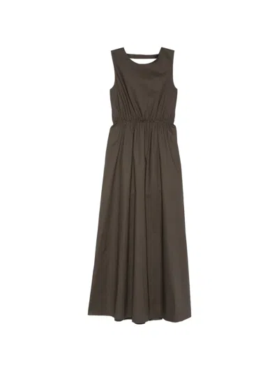 The Garment Cyprus Sleeveless Gathered Dress In Black