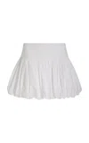 The Garment Cyprus Stretch-cotton Balloon Mini Skirt In White