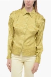 The Garment Damask Silk Shirt With Padded Shoulders