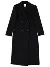 The Garment Double-breasted Coat In Black