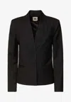 The Garment Douglas Buttoned Blazer In Black