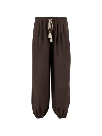 The Garment Drawstring-fastening Trousers In Brown