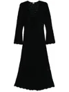 The Garment Canada Wool Crochet Long Dress In Multicolor