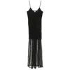 The Garment Dream Lace Ruched Maxi Dress In Black