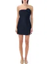 The Garment Navy Eclipse Denim Minidress In Dark Denim