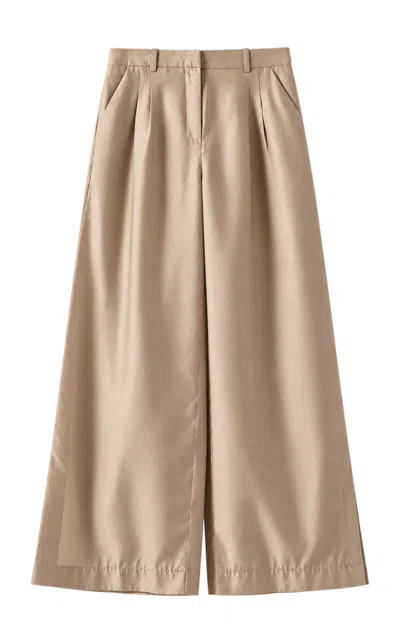 The Garment Eleanor Wool-blend Pants In Taupe