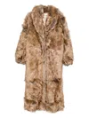 The Garment Faux-fur Coat In Brown