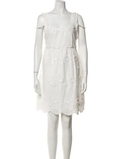 Pre-owned The Garment Floral Print Mini Dress W/ Tags In White