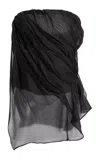 The Garment Gilian Draped Chiffon Bustier Top