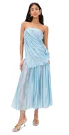 The Garment Gilian Sheer Gown In Light Blue In Light Blue