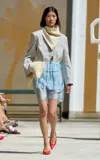 The Garment Gilian Ruffled Organza Mini Skirt In Light Blue