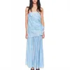 The Garment Gilian Sheer Gown In Light Blue In Blue