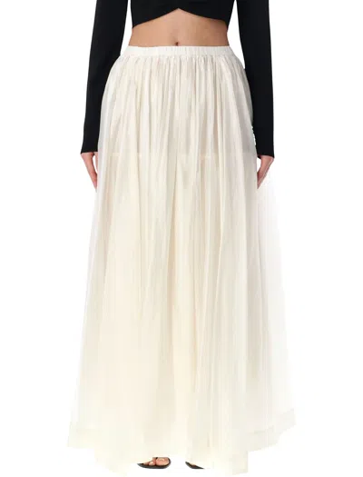 The Garment Gilian Tulle Volume Maxi Skirt In Blue