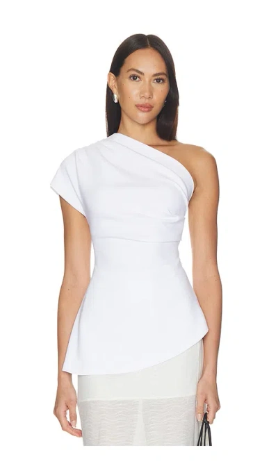 The Garment Glam Asymmetric Tee In Ecru