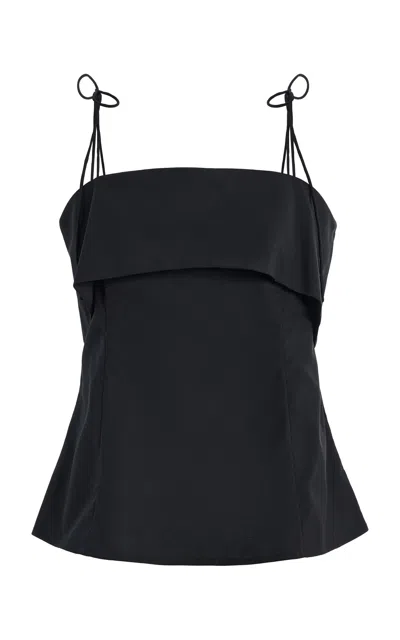 The Garment Grand Peplum Top In Black