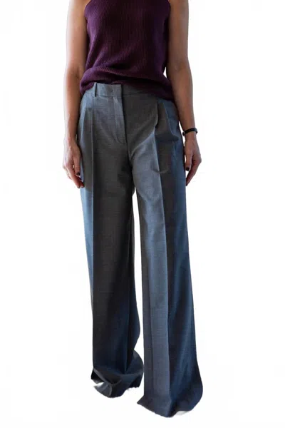 The Garment Grand Wide Leg Pants In Grey Melange In Gray