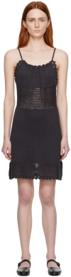 The Garment Egypt Cotton & Linen Knit Mini Dress In Grey 051