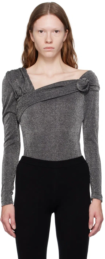 The Garment Gray Monaco Bodysuit In Dark Grey 53