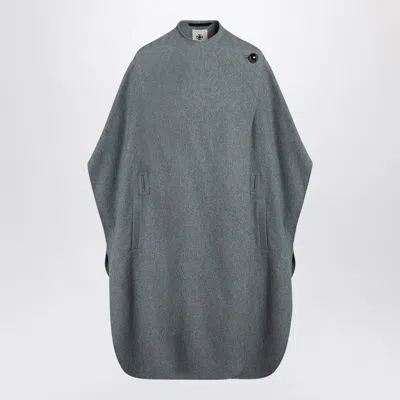 The Garment Wool-blend Crewneck Poncho In Grey