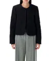 The Garment Recycled Wool Blend Black Vienna Jacket In Black