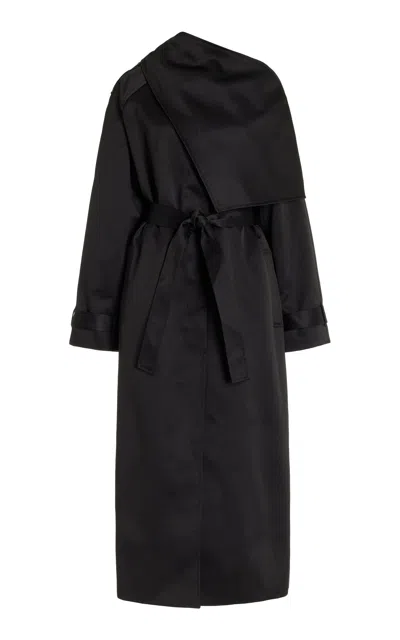 The Garment Black Cotton-blend Kelly Trench Coat