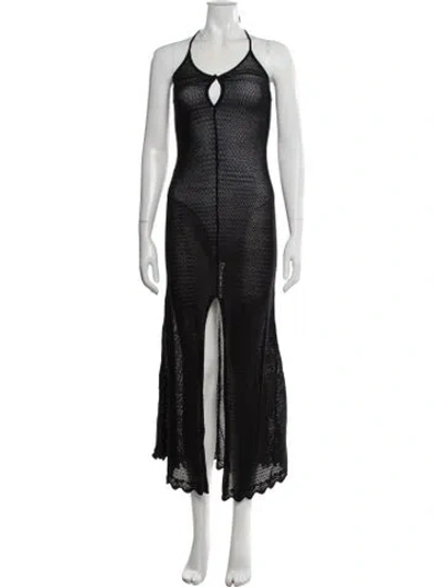 Pre-owned The Garment Keyhole Accent Cover-up In Black