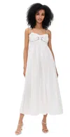 The Garment Womens Kirsten Tie-strap Crochet-trim Cotton Maxi Dress White In White