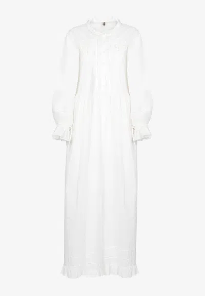 The Garment Kirsten Embroidered Maxi Dress In White