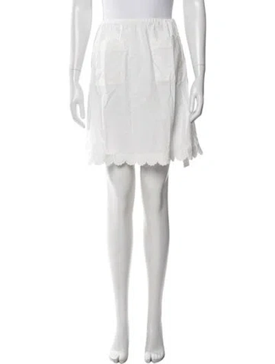 Pre-owned The Garment Lace Pattern Mini Skirt In White