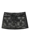 The Garment Buttoned Mini Skirt In Black