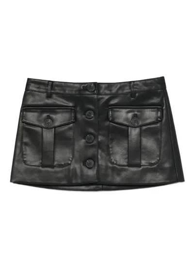 The Garment Leather Skirt In Black