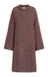 The Garment Literno Knit Cotton-blend Midi Dress In Brown