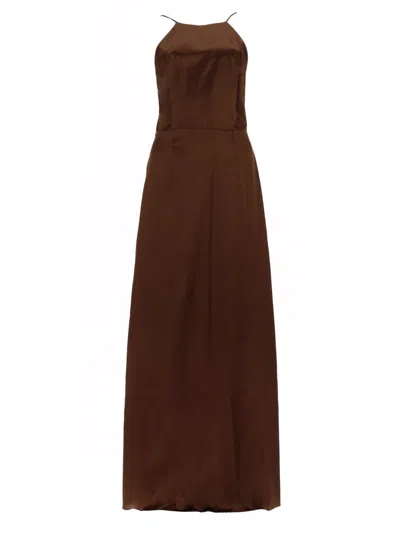 The Garment Nice Short-sleeve Mini Dress In Brown