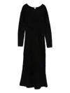 The Garment Long-sleeved Maxi Dress In Black