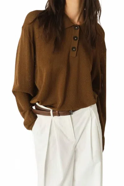 The Garment Madison Man Polo In Olive In Green