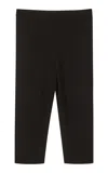 The Garment Madison Ribbed Knit Capris In Black
