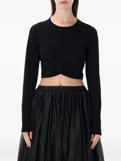 The Garment Madison Knotted Top In Black