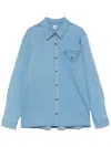 The Garment Denim Buttoned Shirt In Blue