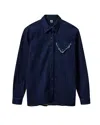 The Garment Merci Shirt In Dark Denim Wash