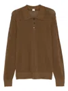 The Garment Madison Knitted Polo Top In Multi