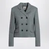 The Garment Mille Double-breasted Wool-blend Blazer In Grey
