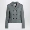 The Garment Mille Double-breasted Wool-blend Blazer In Grey