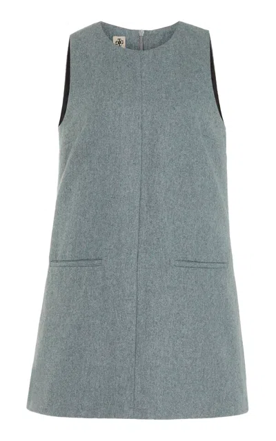 The Garment Mille Wool-blend Mini Dress In Grey