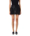 The Garment Balloon Mini Skirt With Layered Tulle In Black