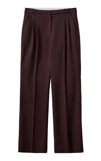 The Garment Necchi Wide Leg Pants In Burgundy