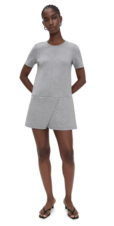 The Garment Nice Mini Dress Grey Melange In Gray