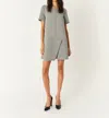 The Garment Nice Mini Dress In Grey Melange In Blue